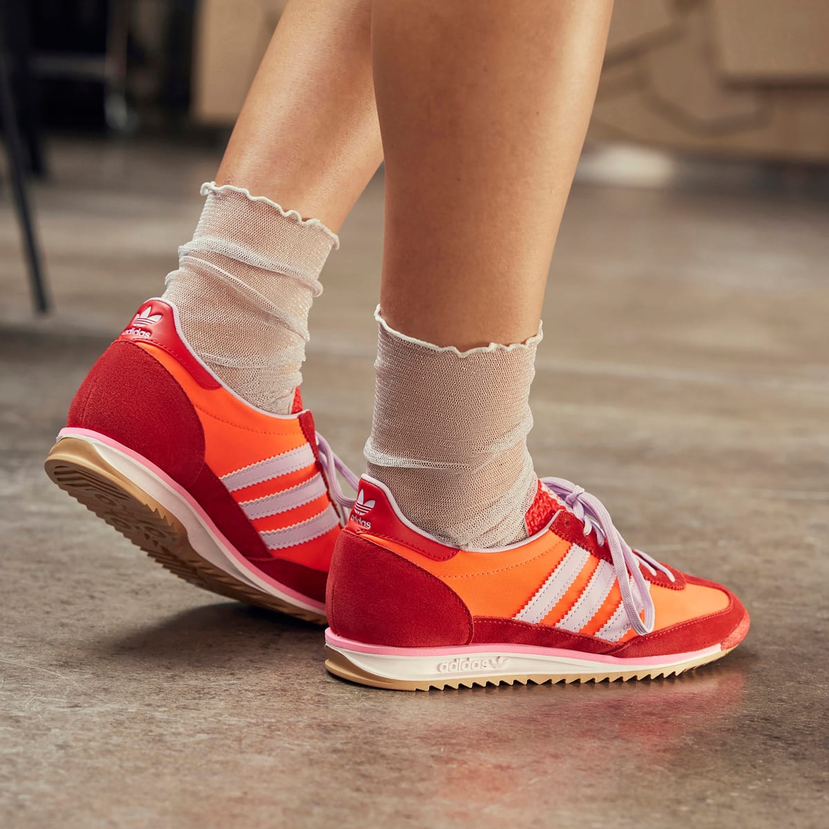 Adidas SL 72 OG Sneakers - Red / Ice Lavender / Better Scarlet - view 3