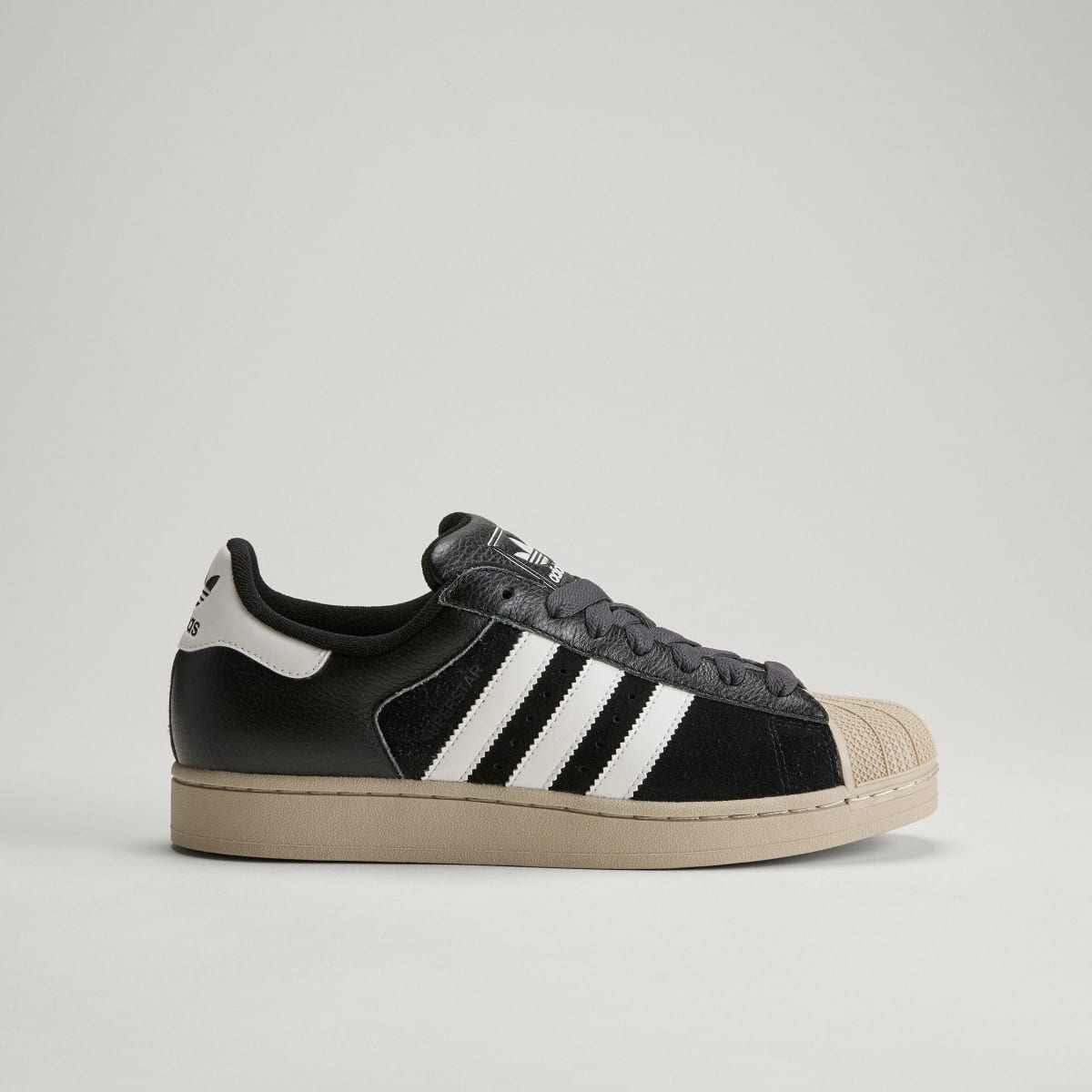 Adidas Superstar II Sneakers - Core Black / Core White / Khaki Three - view 3