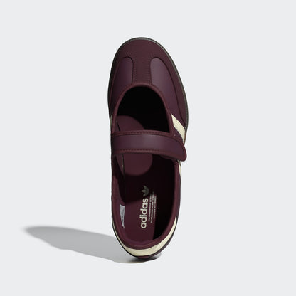 Adidas Samba Jane Sneakers - Maroon / Cream White / Gold Metallic - view 2