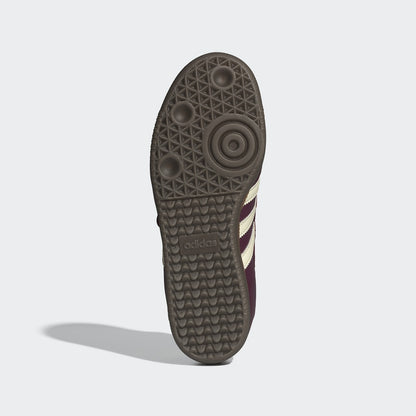 Adidas Samba Jane Sneakers - Maroon / Cream White / Gold Metallic - view 3