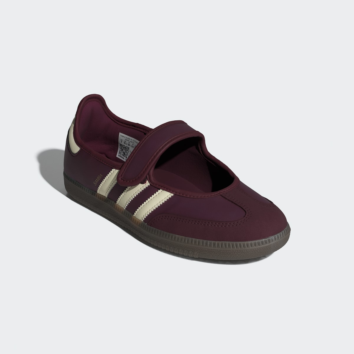 Adidas Samba Jane Sneakers - Maroon / Cream White / Gold Metallic - view 4
