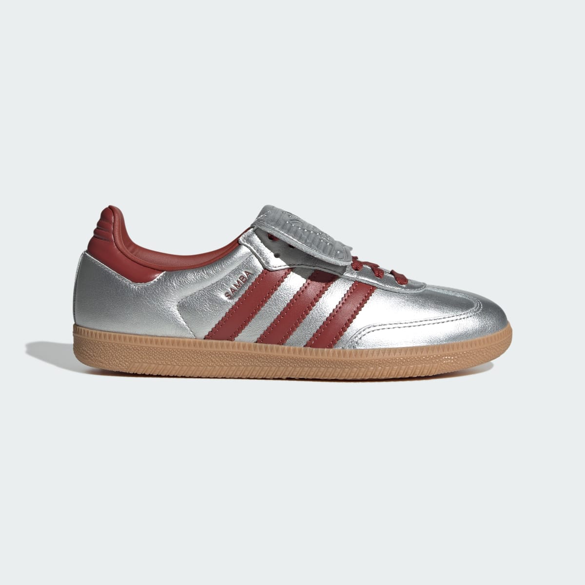 Adidas Samba LT Sneakers - Silver Metallic / Preloved Ruby / Gum - view 1
