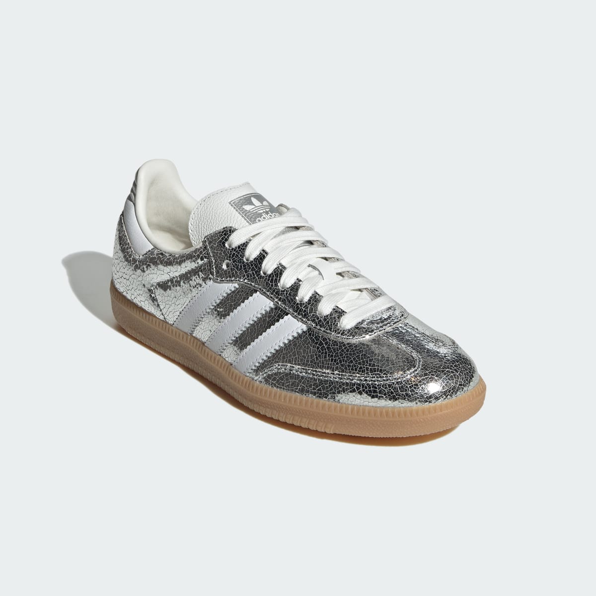 Adidas Samba OG Sneakers - Silver Metallic / Cloud White / Core White - view 4