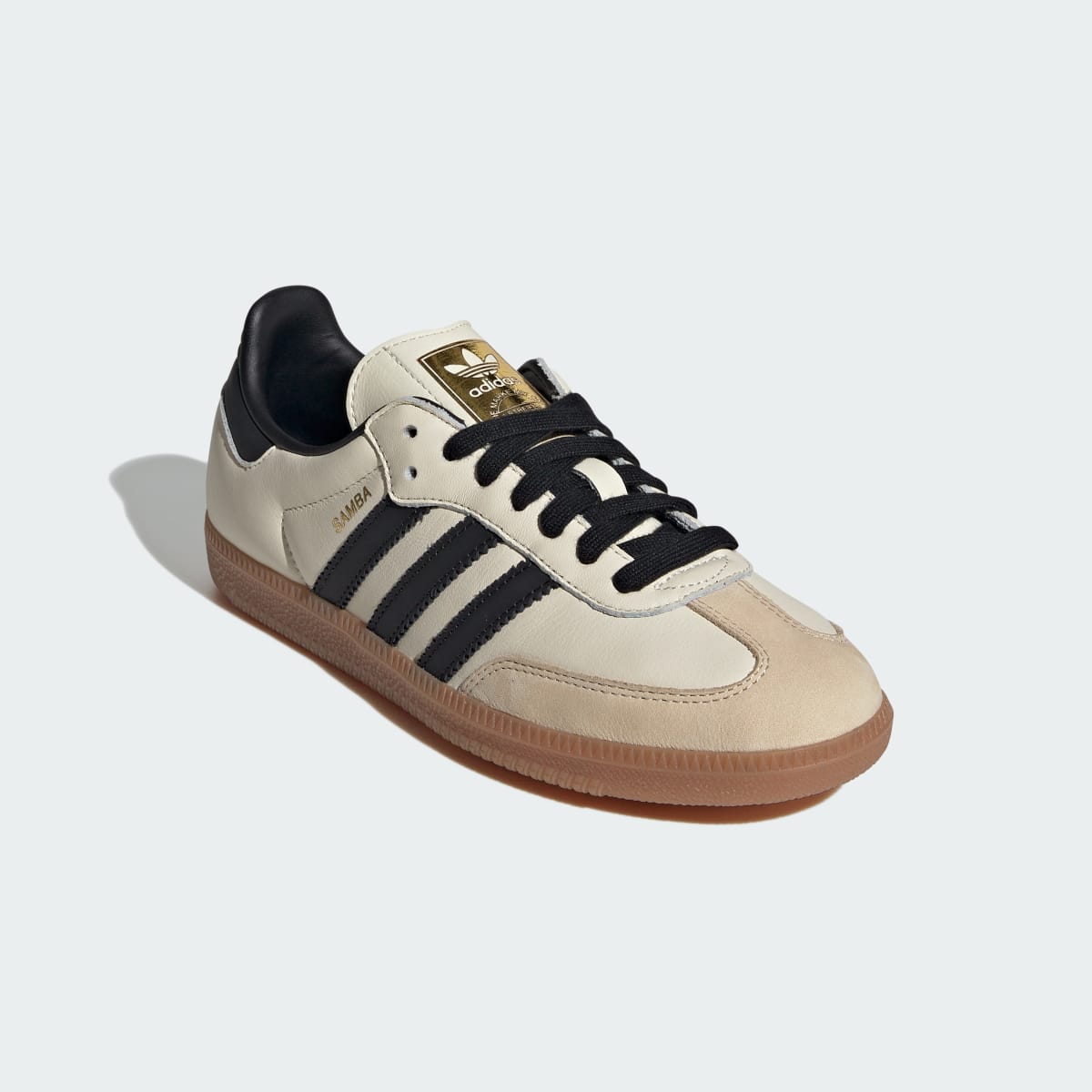 Adidas Samba OG Sneakers - Cream White / Core Black / Sand Strata - view 4
