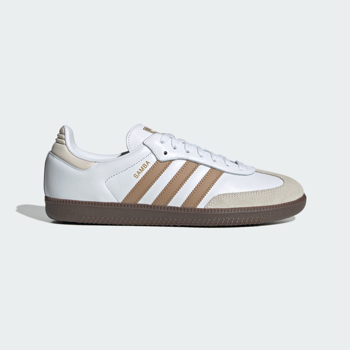 Adidas Samba OG Sneakers - Cloud White / Cardboard / Gum - view 1