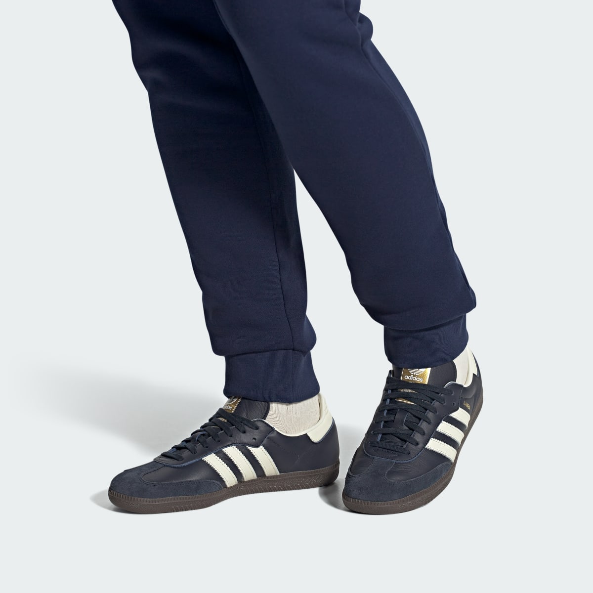 Adidas Samba OG Sneakers - Night Navy / Cream White / Gum - view 2