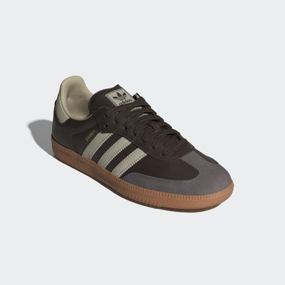Adidas Samba OG Sneakers - Brown / Putty Grey / Gold Metallic - view 5