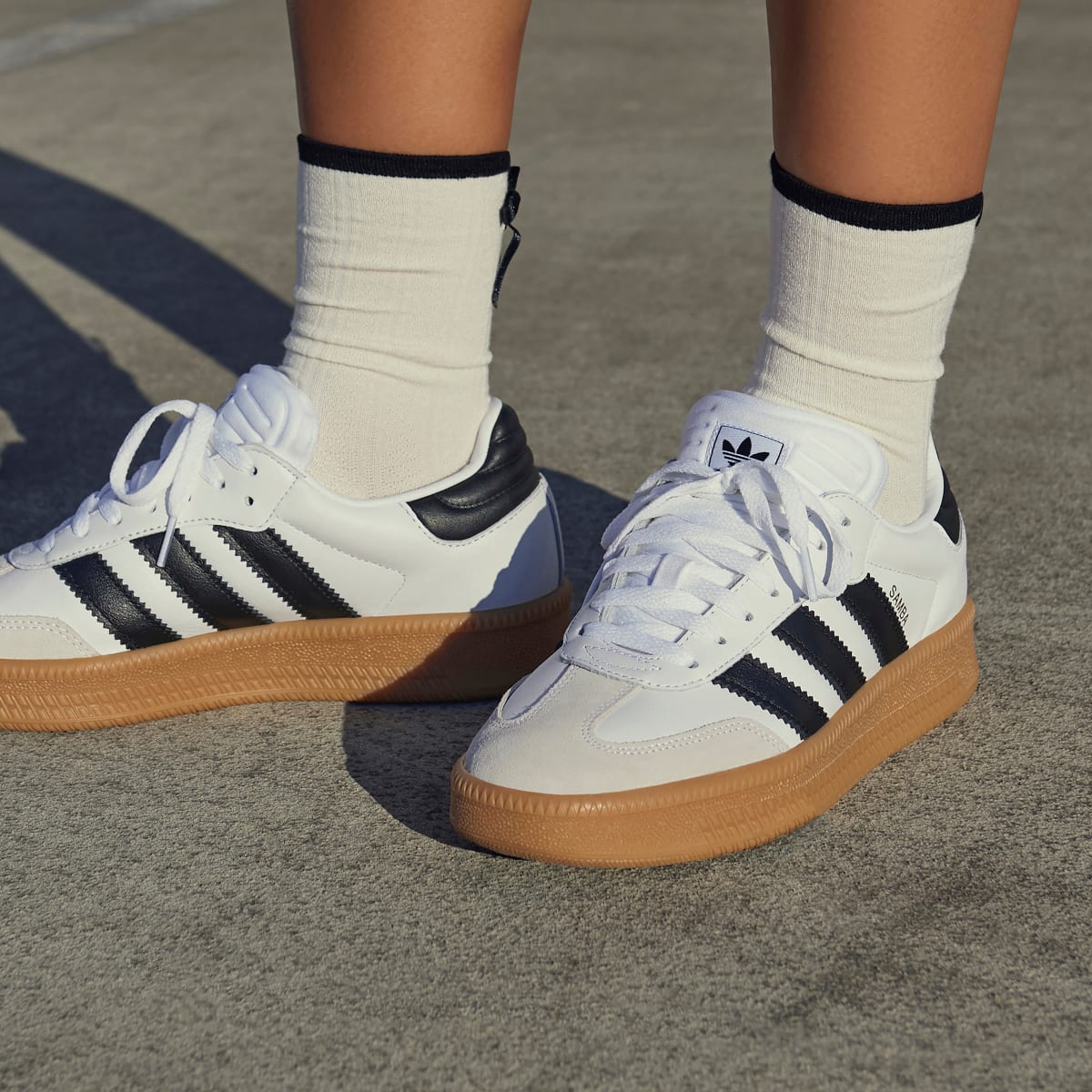 Adidas Samba XLG Sneakers - Cloud White / Core Black / Gum - view 3