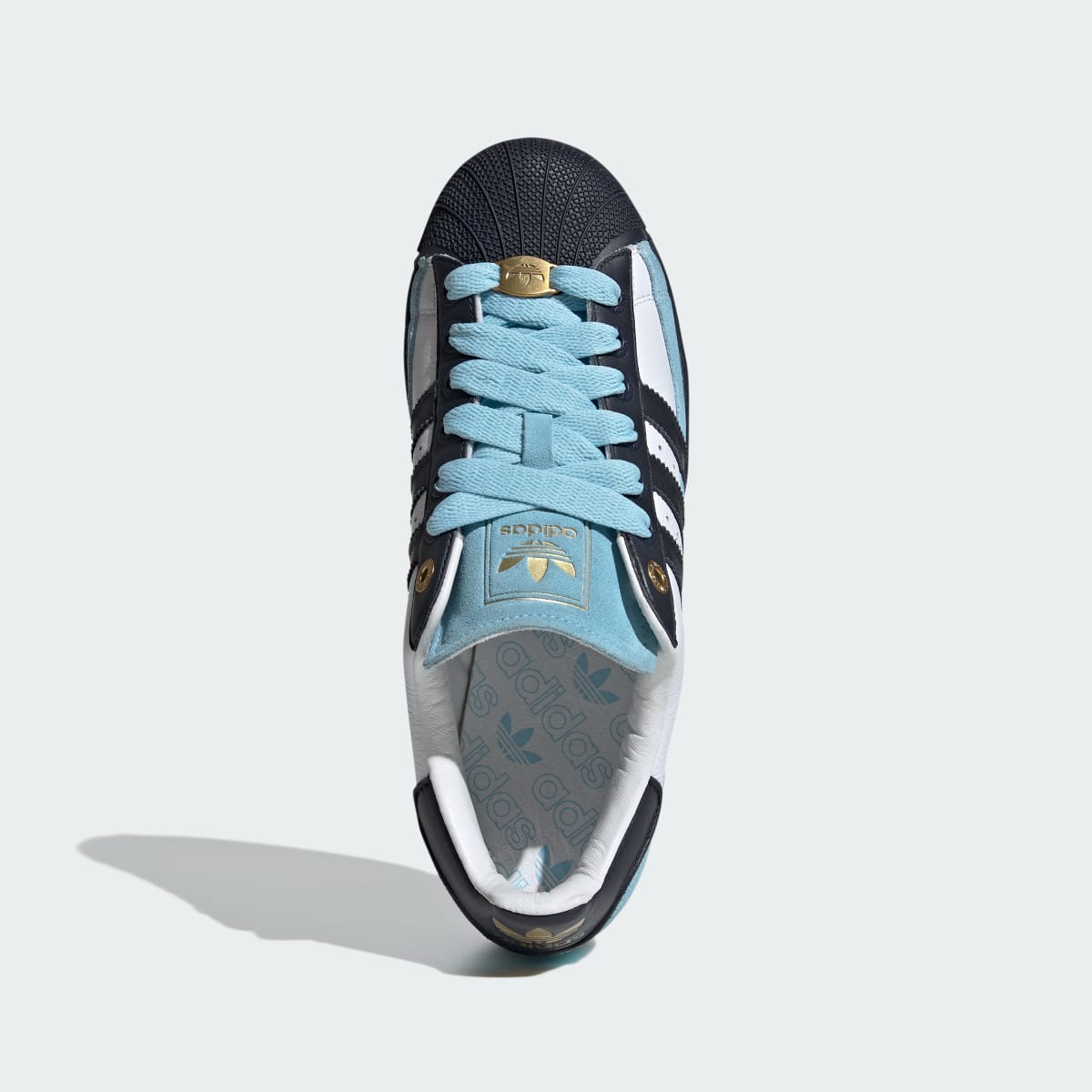 Adidas Superstar II Sneakers - White / Navy / Blue - view 3