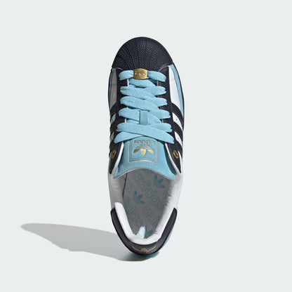 Adidas Superstar II Sneakers - White / Navy / Blue - view 3
