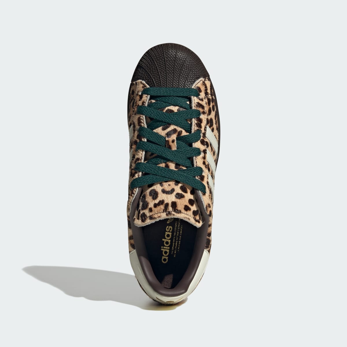 Adidas Superstar II Sneakers - Dark Brown / Ivory / Gold Metallic - view 2