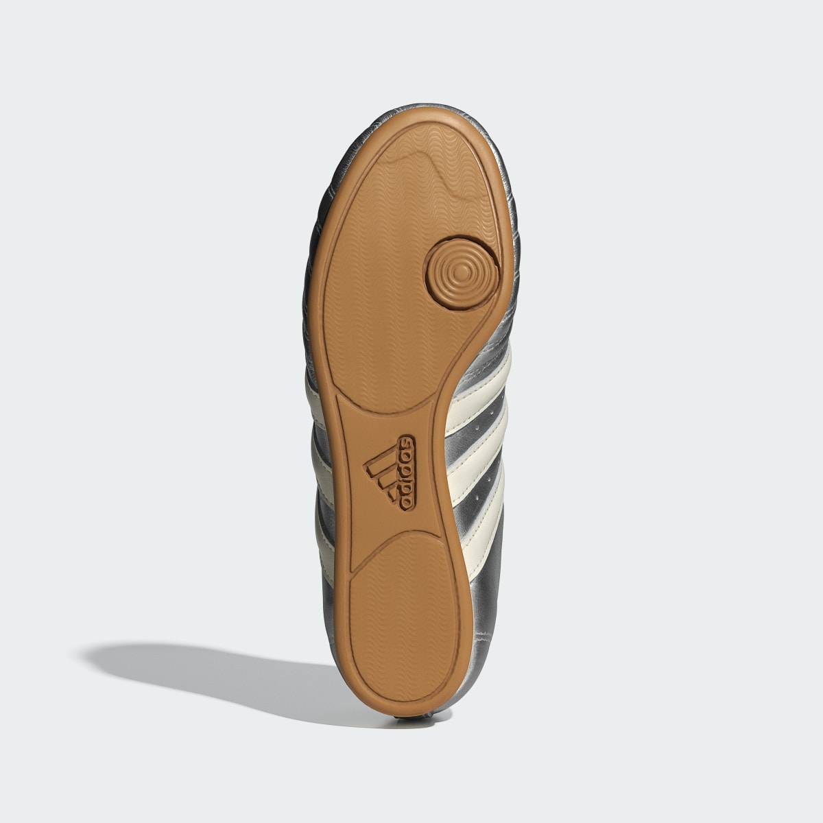Adidas Taekwondo Sneakers - Silver Metallic / Off White / Gum - view 3