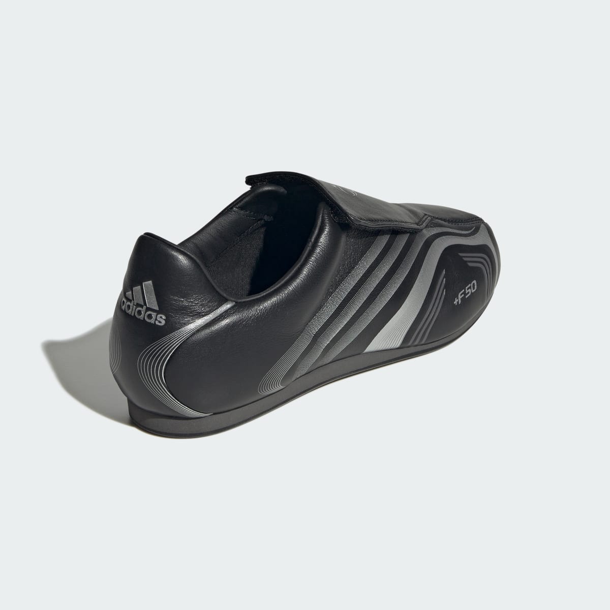 Adidas Taekwondo F50 Sneakers - Core Black / Silver Metallic / Grey Six - view 5