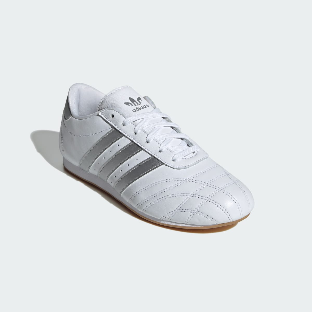 Adidas Taekwondo Lace Sneakers - Cloud White / Silver Metallic / Gum - view 4