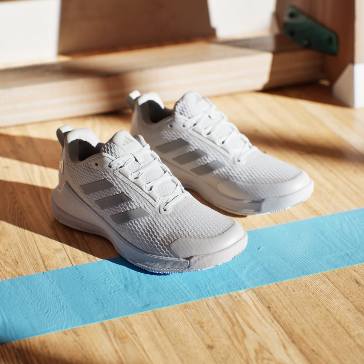 Adidas Novaflight 2 Other Sports Shoes - Cloud White / Silver Metallic / Cloud White - view 5
