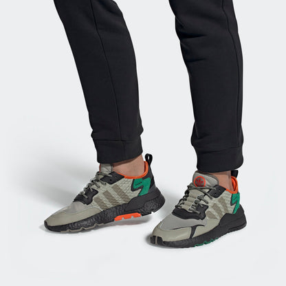 Adidas Nite Jogger Sneakers - Sesame / Black / Smoke Green - view 2