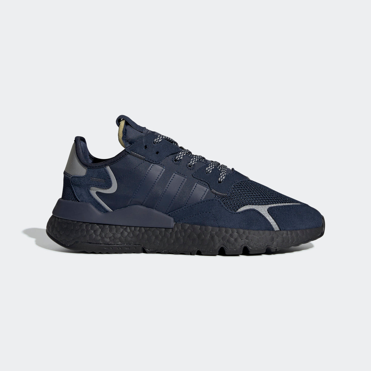 Adidas Nite Jogger Sneakers - Collegiate Navy / Silver - view 1