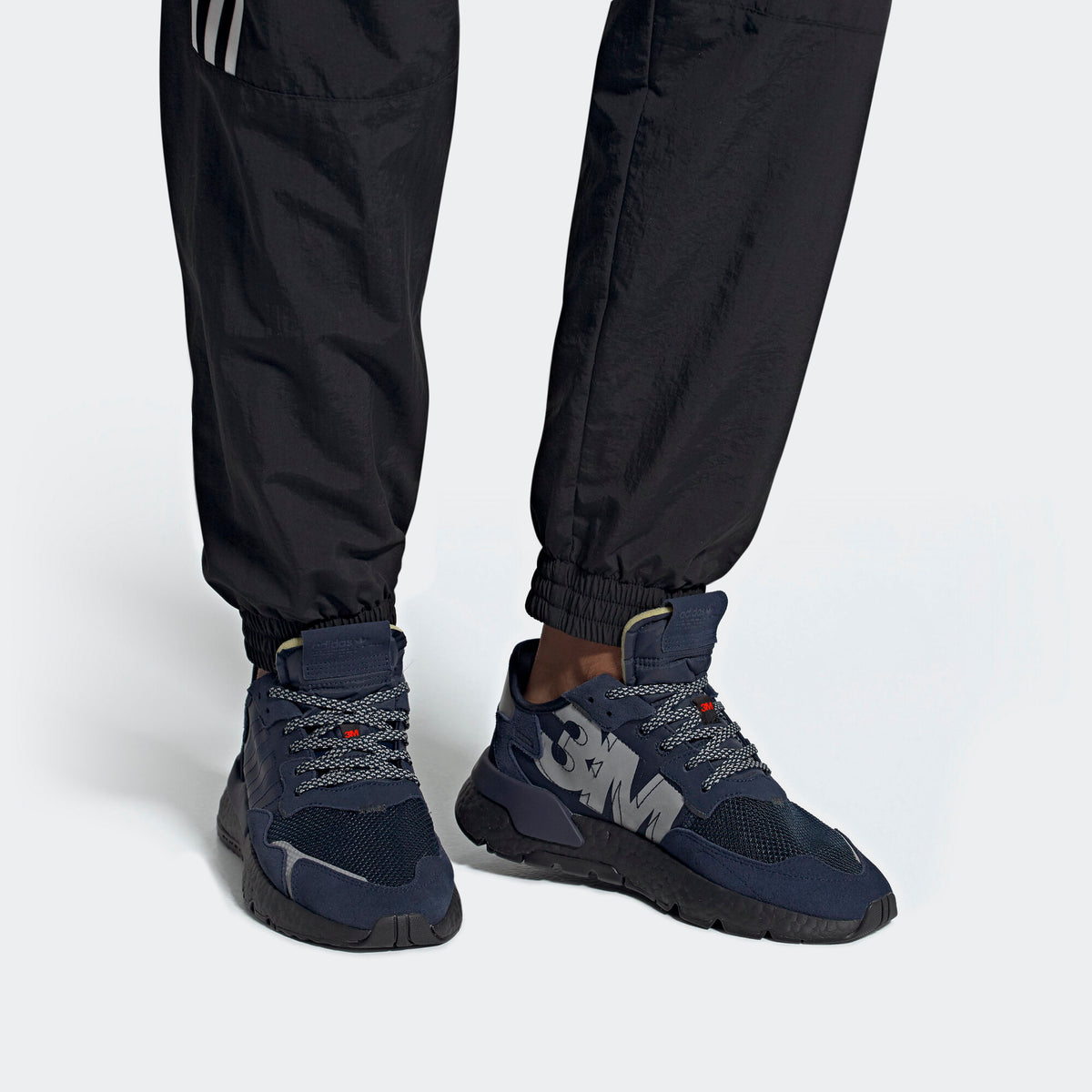 Adidas Nite Jogger Sneakers - Collegiate Navy / Silver - view 2