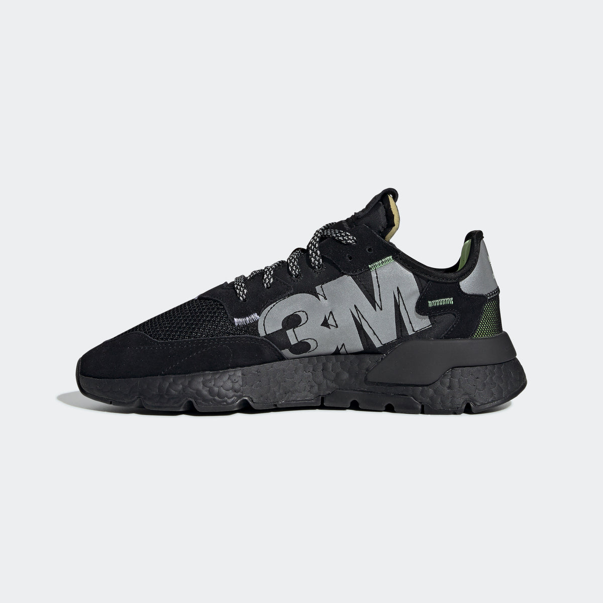 Adidas Nite Jogger Sneakers - Core Black / Flash Silver - view 7