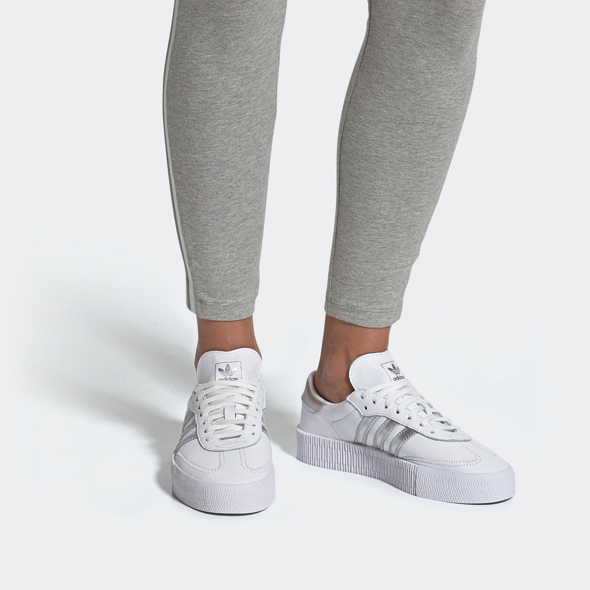 Adidas Sambarose Sneakers - White / Silver - view 6