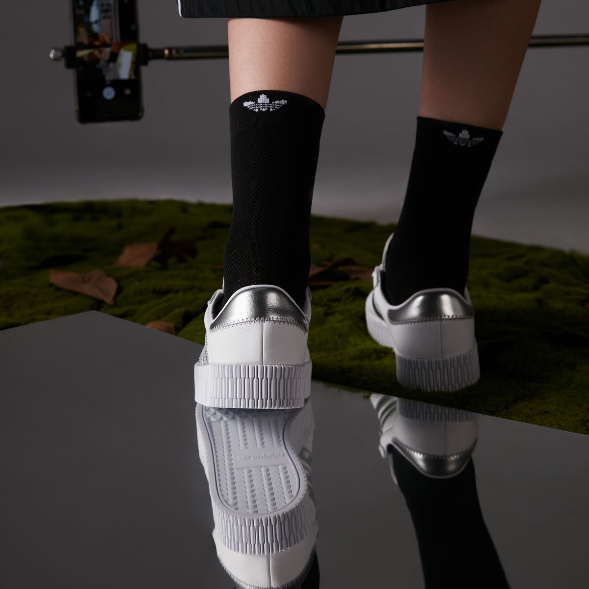 Adidas Sambarose Sneakers - White / Silver - view 3