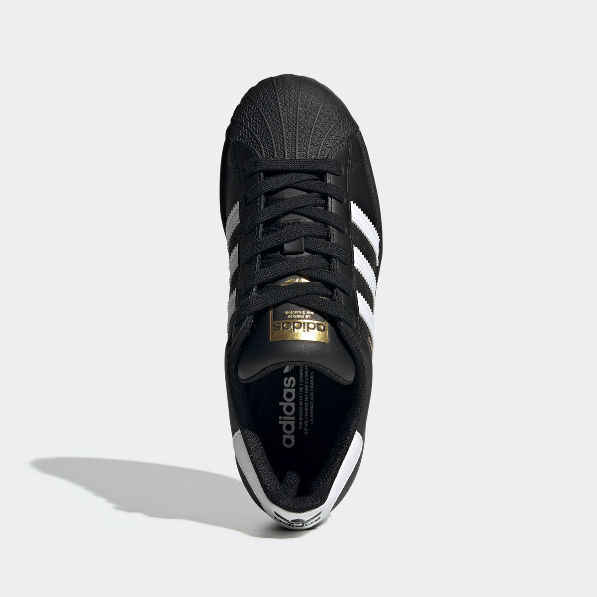 Adidas Superstar Sneakers - Core Black / White / Gold - view 3