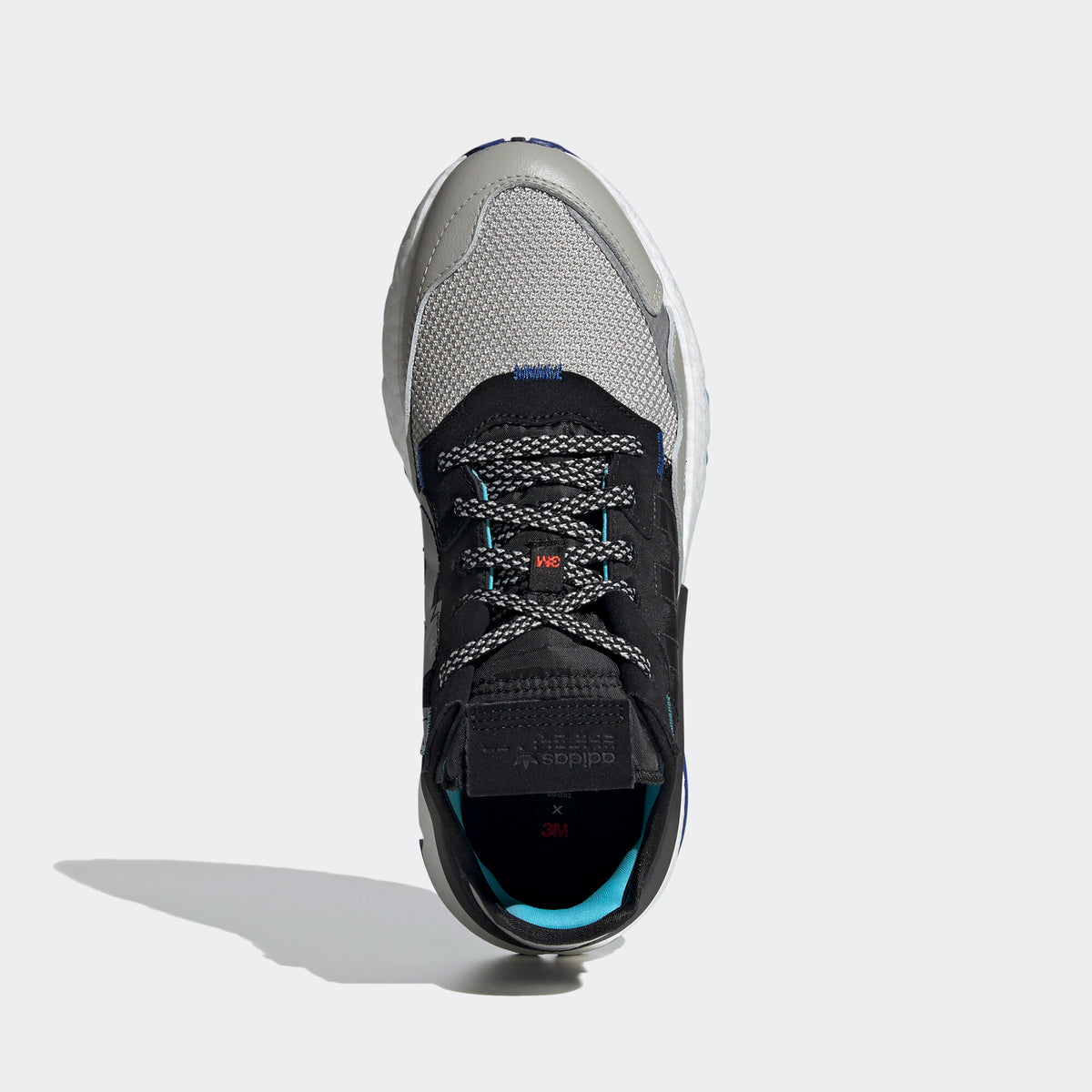 Adidas Nite Jogger Sneakers - Core Black / Talc Grey / Silver Metallic - view 3