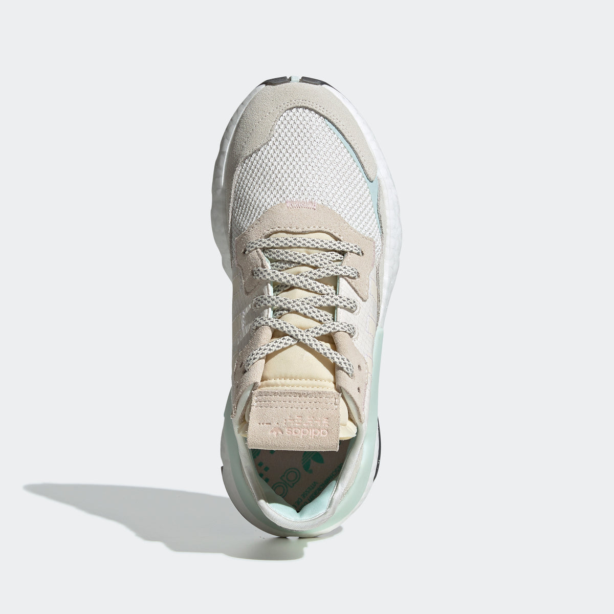 Adidas Nite Jogger Sneakers - White / Beige / Light Grey / Dark Grey / Mint Green - view 7