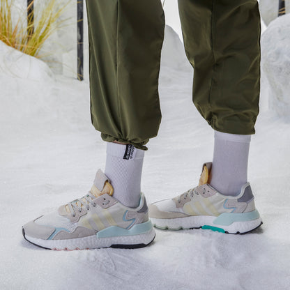Adidas Nite Jogger Sneakers - White / Beige / Light Grey / Dark Grey / Mint Green - view 1