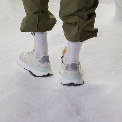 Adidas Nite Jogger Sneakers - White / Beige / Light Grey / Dark Grey / Mint Green - view 3