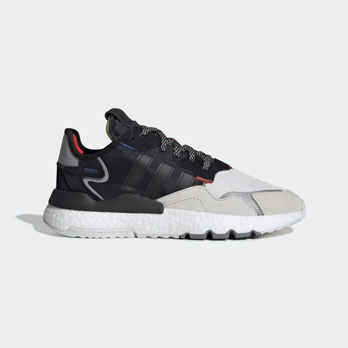 Adidas NITE Jogger Sneakers - Black / White / Beige / Silver Grey - view 4