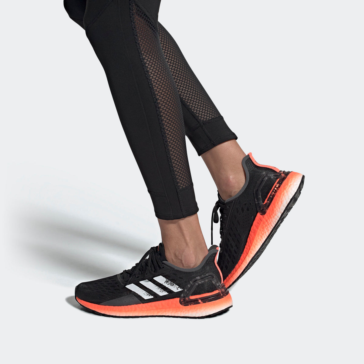 Adidas Ultraboost PB Sneakers - Core Black / White / Signal Coral - view 2
