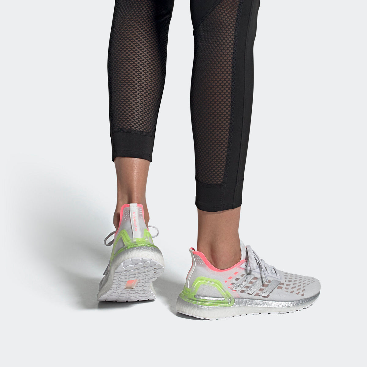 Adidas Ultraboost PB Sneakers - Dash Grey / Light Flash Red / Glory Green / Silver Metallic - view 2