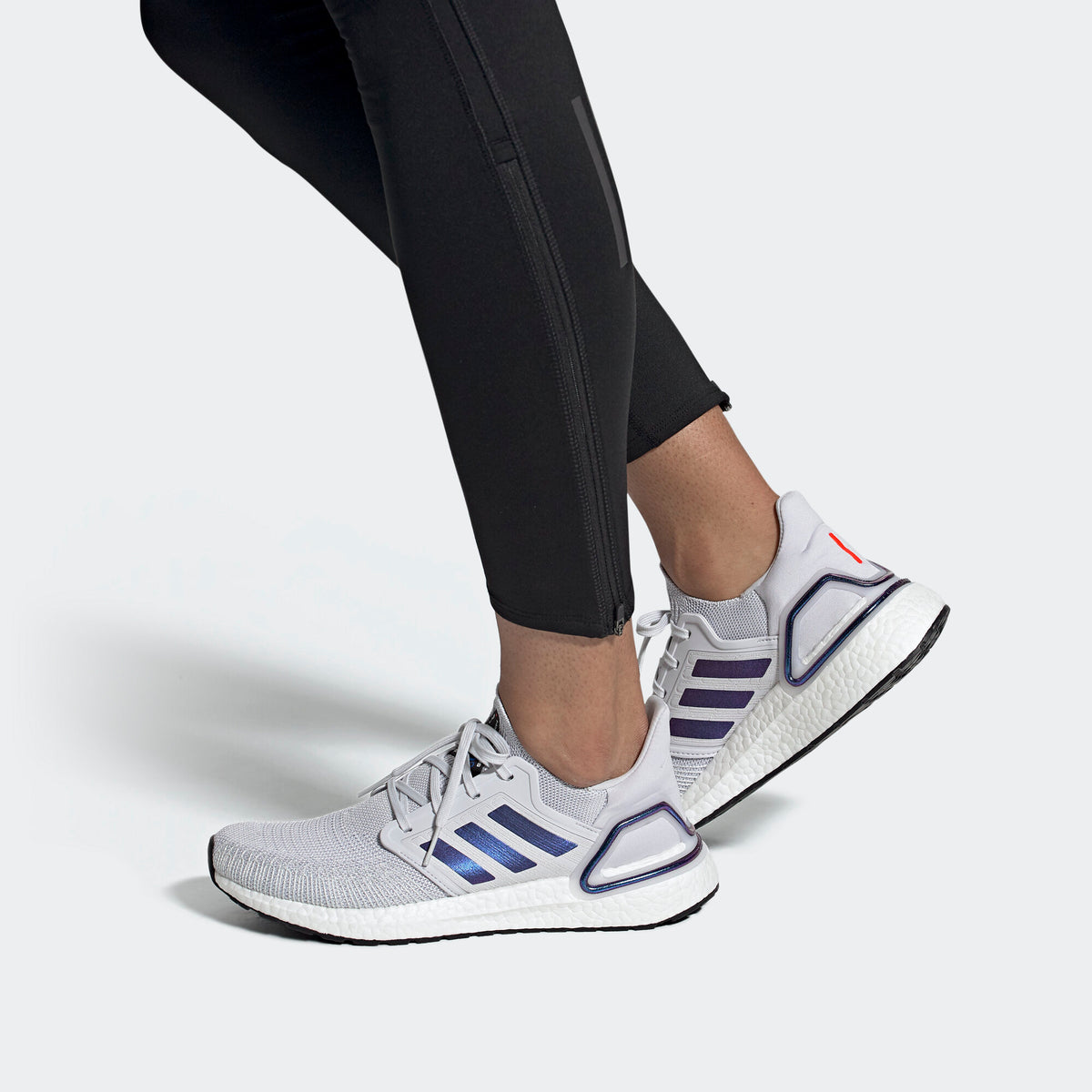 Adidas Ultraboost 20 Sneakers - Dash Grey / Purple / Core Black / Solar Red - view 2