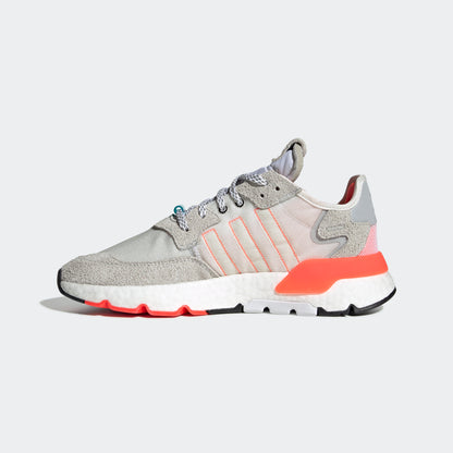 Adidas Nite Jogger Sneakers - Crystal White / Solar Red - view 7