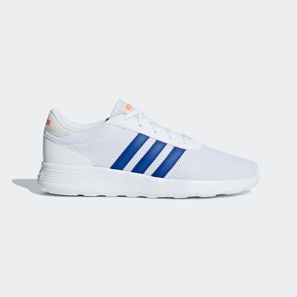 Adidas Lite Racer Sneakers - White / Collegiate Blue / Solar Red - view 1