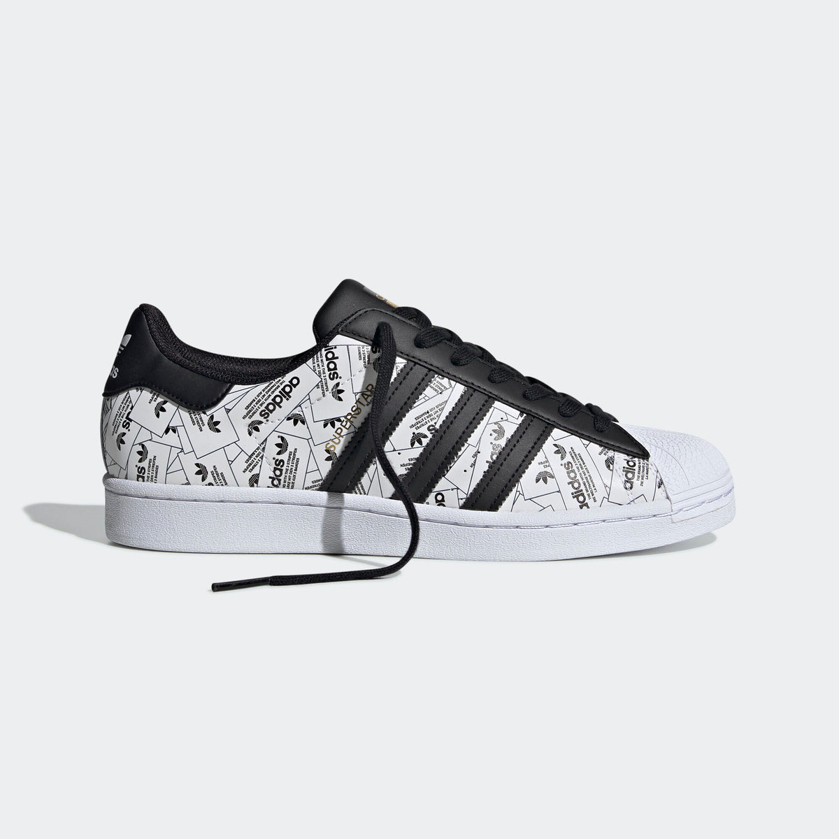 Adidas Superstar Sneakers - Black / White / Gold Metallic - view 5