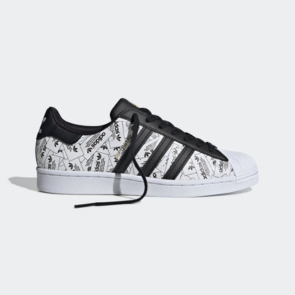 Adidas Superstar Sneakers - Black / White / Gold Metallic - view 5
