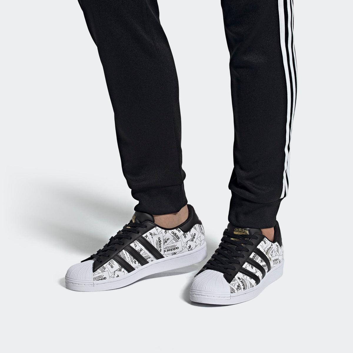 Adidas Superstar Sneakers - Black / White / Gold Metallic - view 6