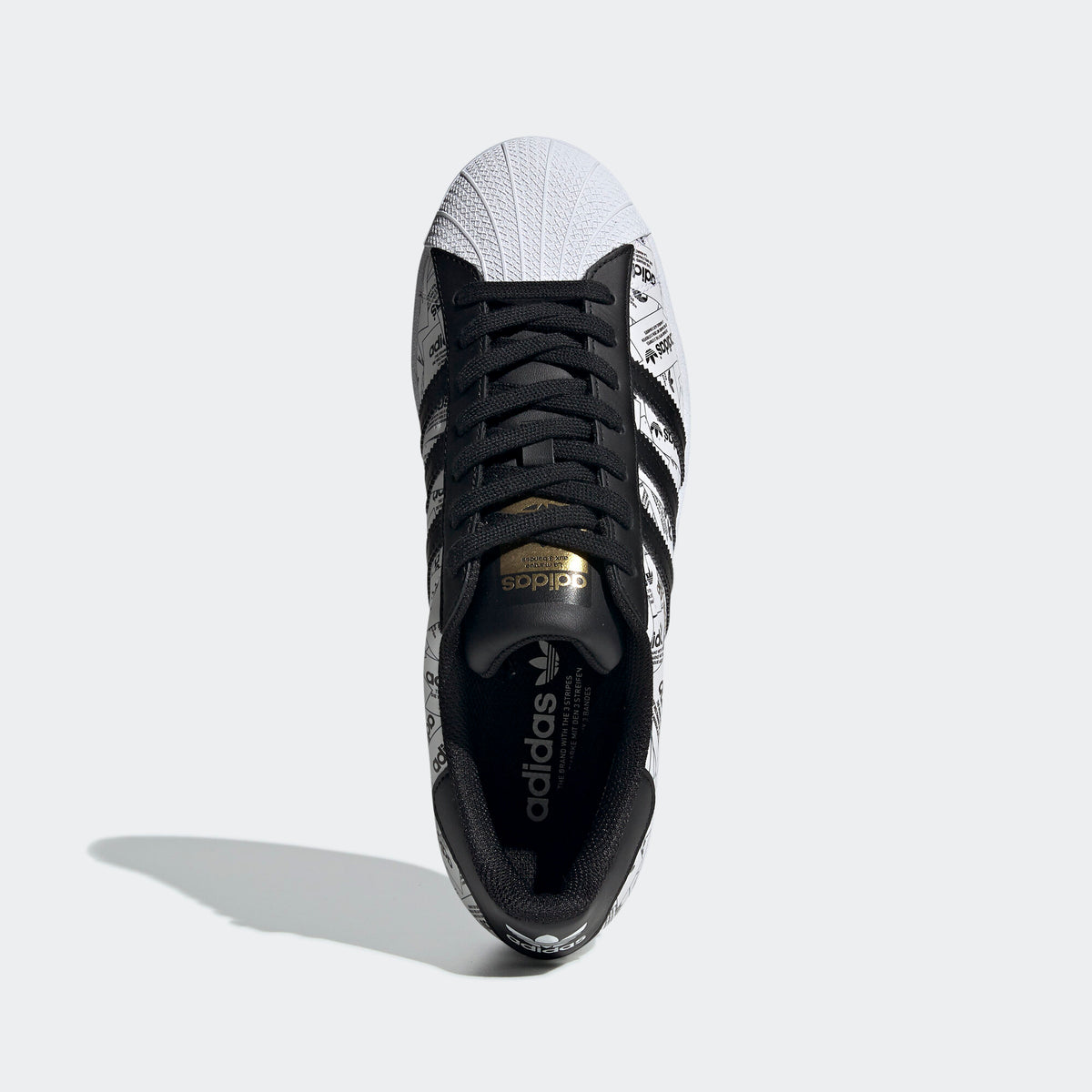 Adidas Superstar Sneakers - Black / White / Gold Metallic - view 7