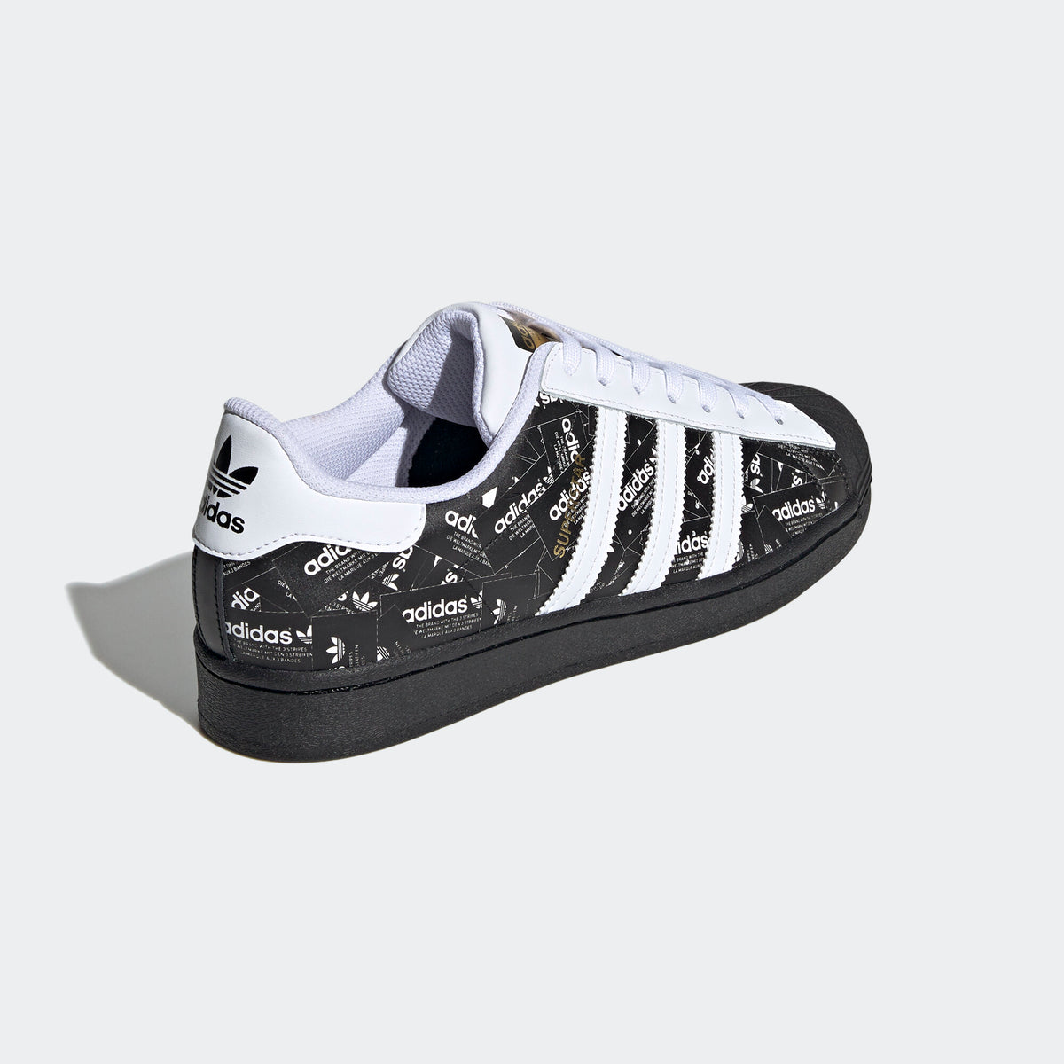 Adidas Superstar Sneakers - Black / White / Gold Metallic - view 2