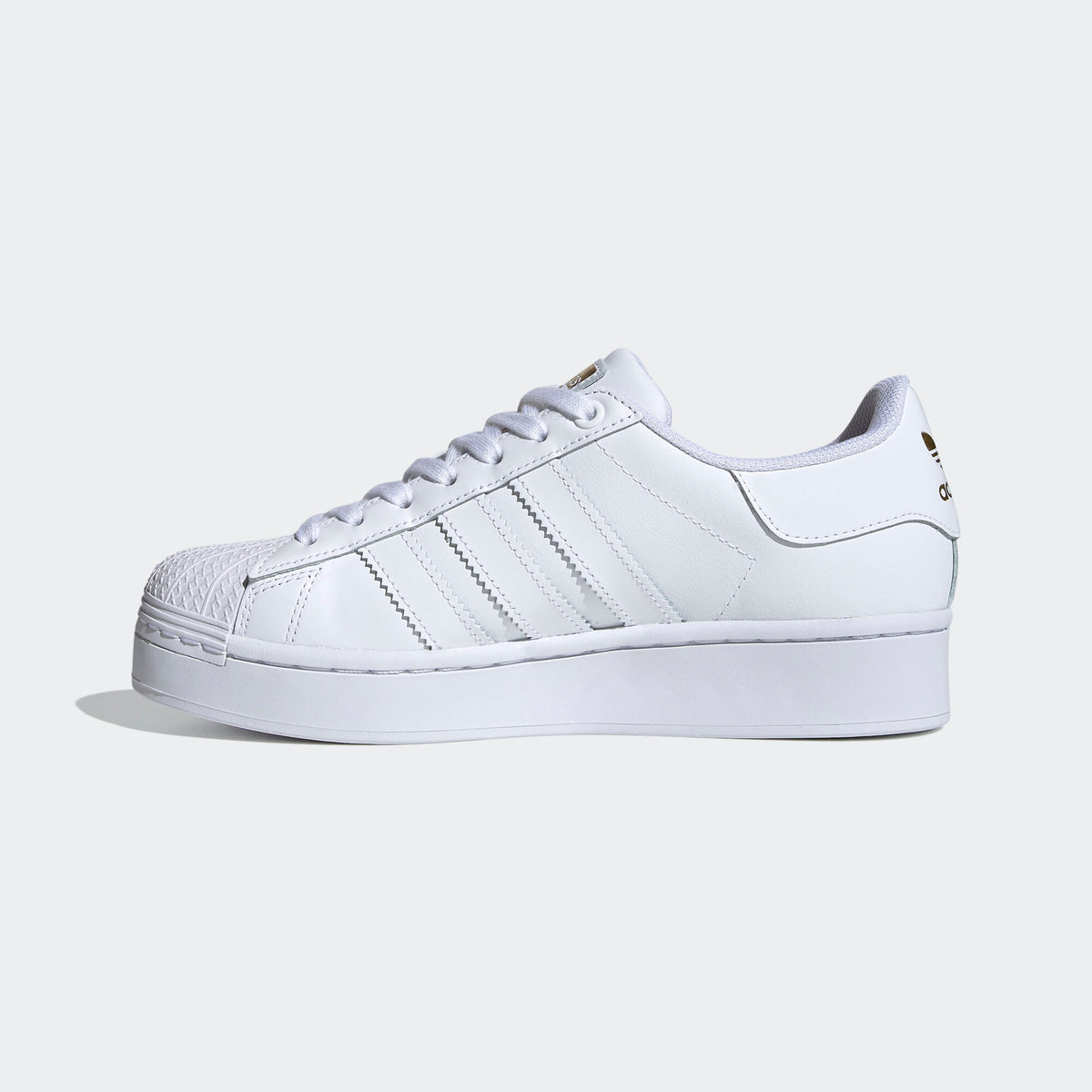 Adidas Superstar BOLD W Sneakers - Crystal White / Gold Metallic - view 6
