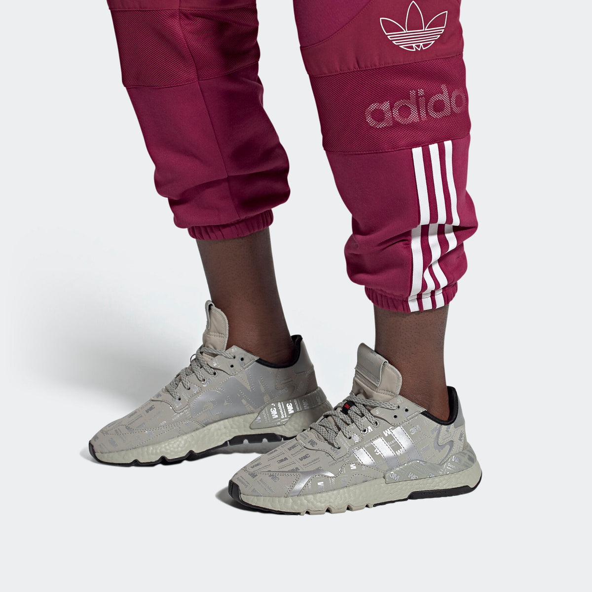 Adidas Nite Jogger Sneakers - Talc Grey - view 2