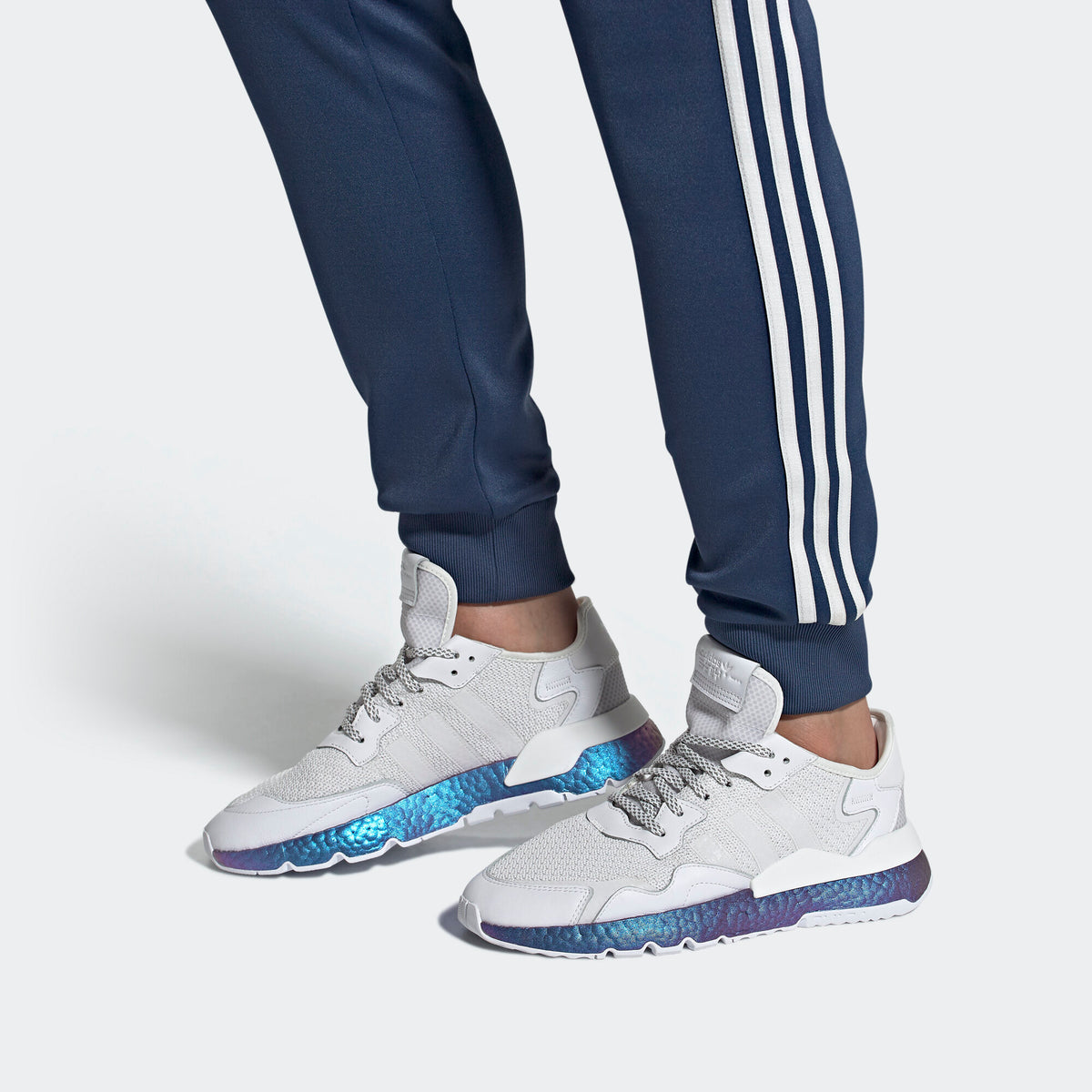 Adidas NITE Jogger Sneakers - Crystal White - view 2