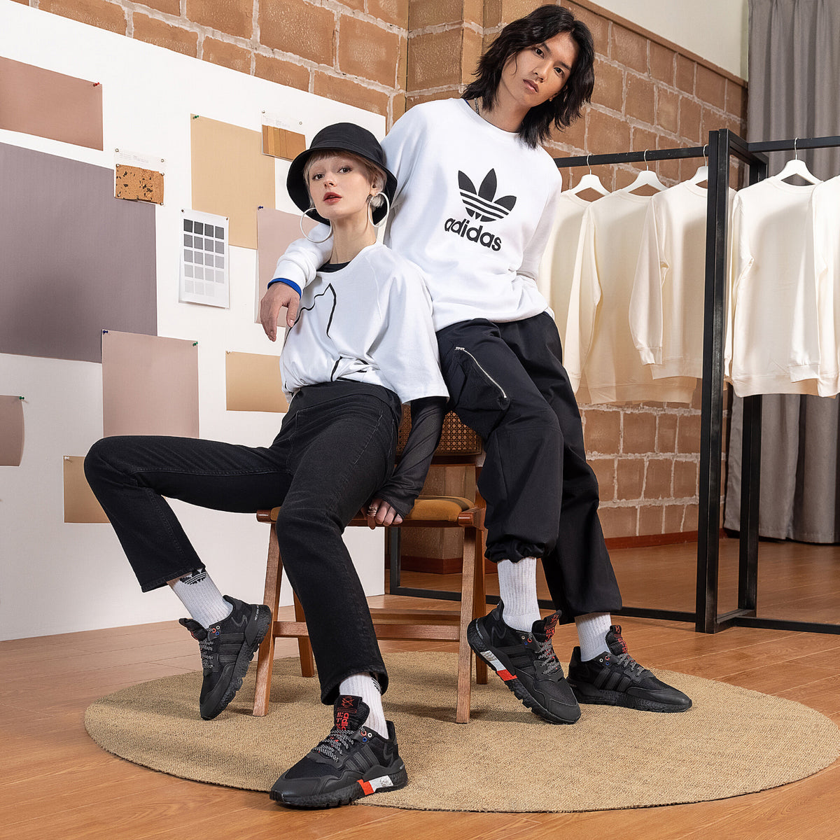Adidas NITE Jogger Sneakers - Black - view 3