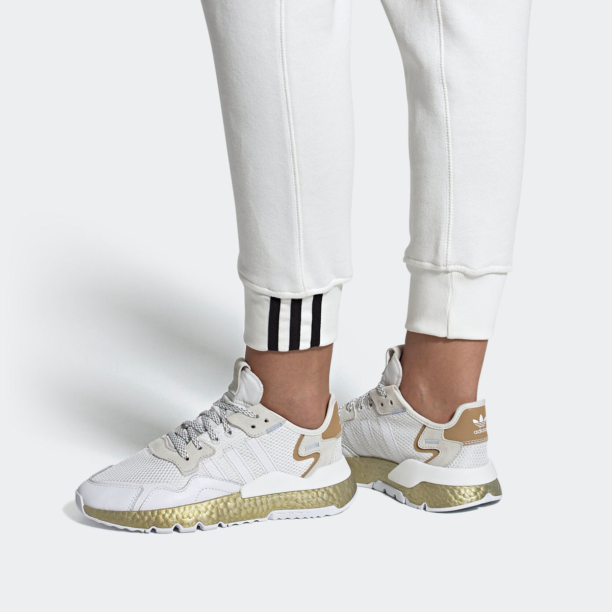 Adidas Nite Jogger Sneakers - Crystal White - view 2