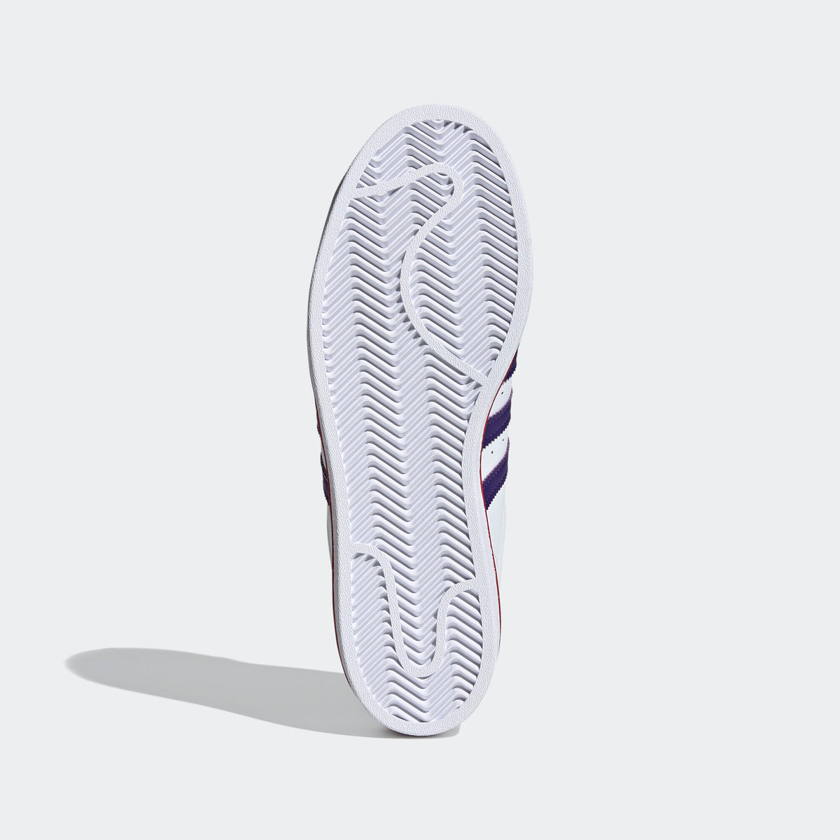 Adidas Superstar Sneakers - Crystal White / Collegiate Purple / Better Scarlet - view 4