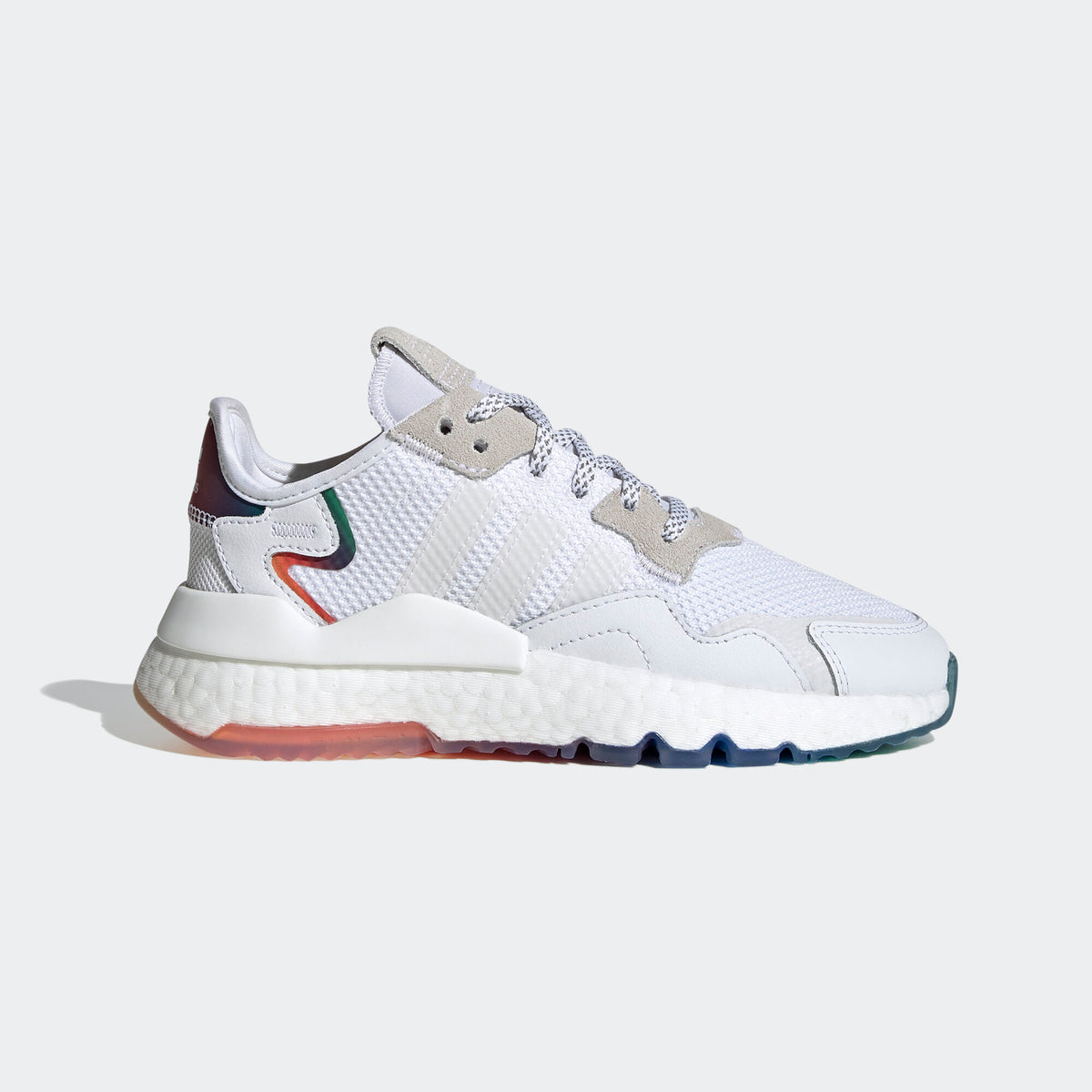 Adidas Nite Jogger Sneakers - White / Orange Yellow / Blue / Green - view 5
