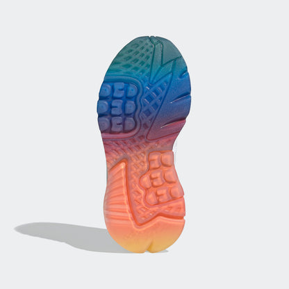 Adidas Nite Jogger Sneakers - White / Orange Yellow / Blue / Green - view 7