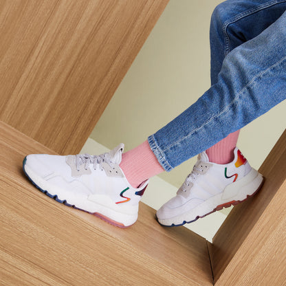 Adidas Nite Jogger Sneakers - White / Orange Yellow / Blue / Green - view 2